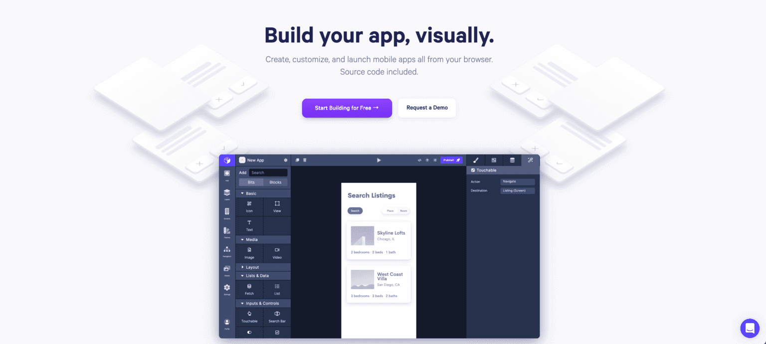 Draftbit header with CTA - ReviewStudio