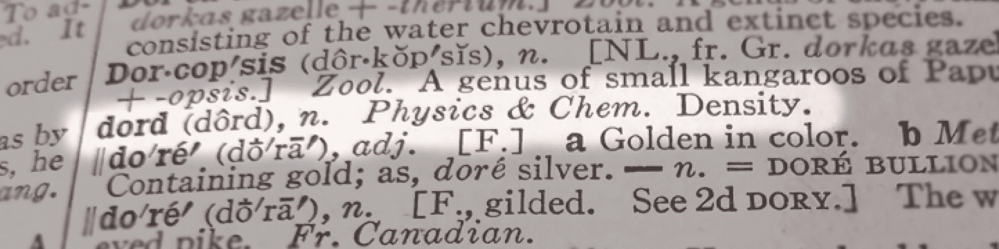 dord highlighted in the dictionary one of history's greatest typos