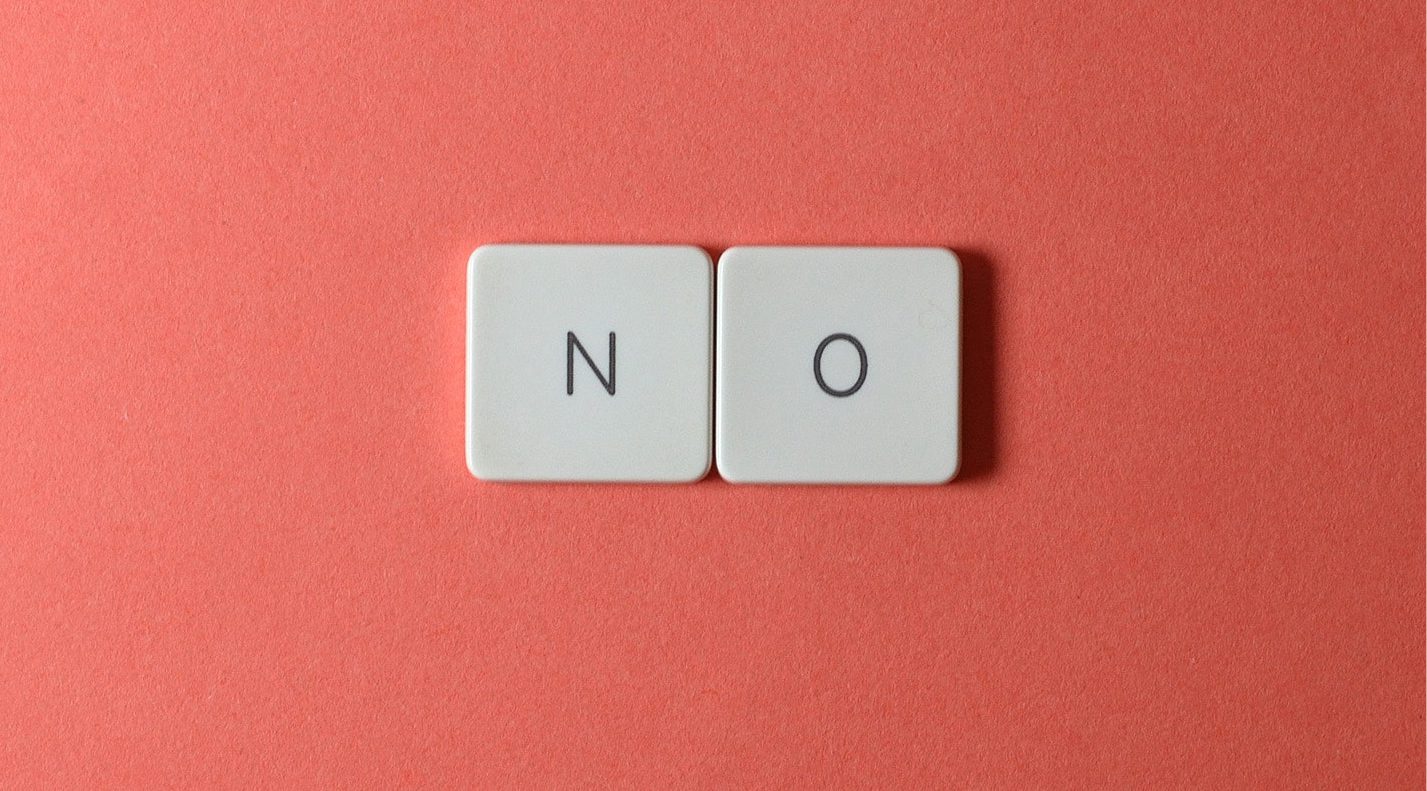 saying no