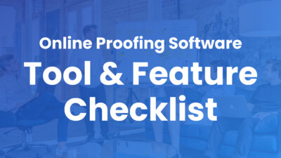 checklist of features and tools for online proofing software with ReviewStudio