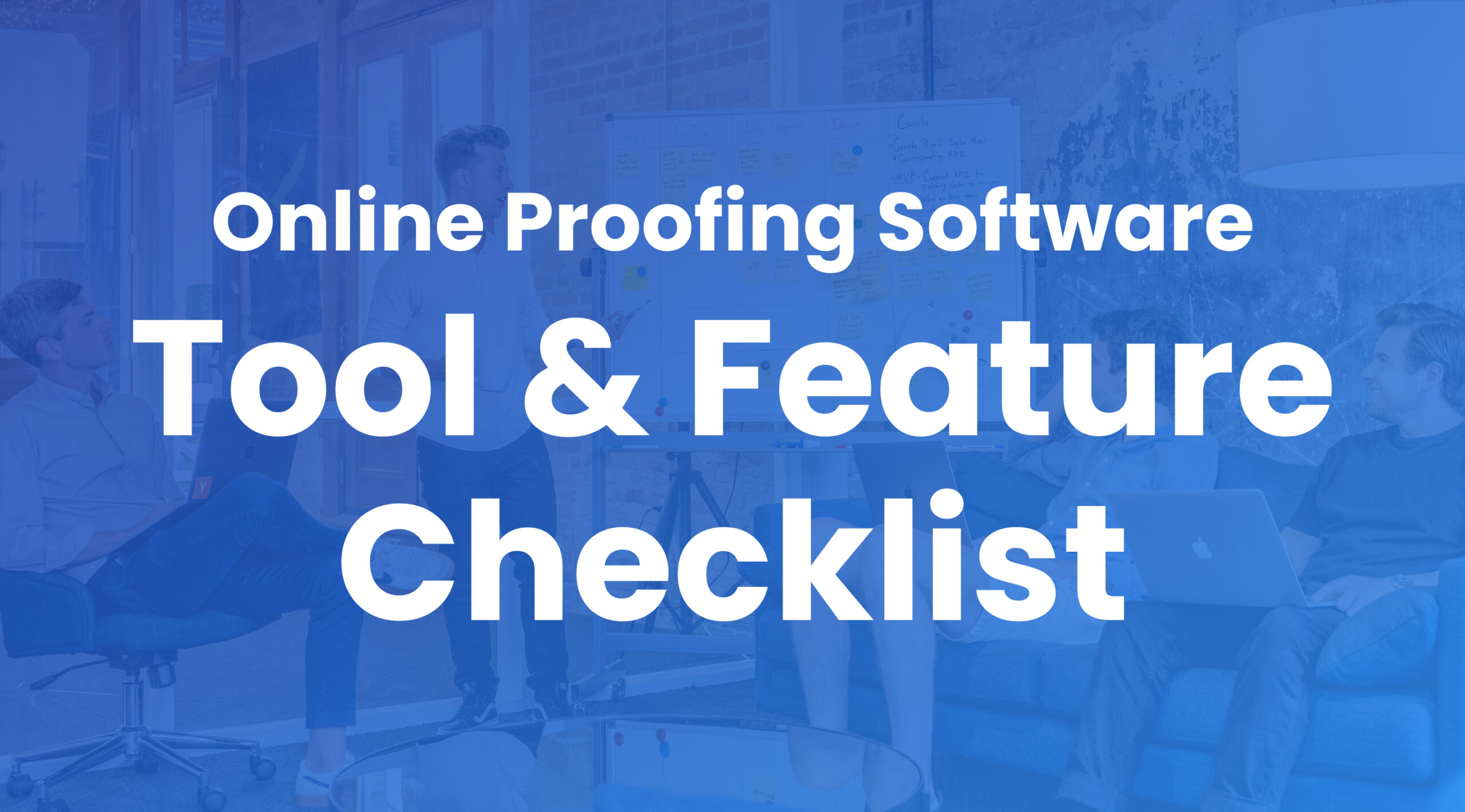 checklist of features and tools for online proofing software with ReviewStudio