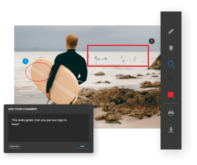 Centralized Creative Feedback for online proofing in creative workflows