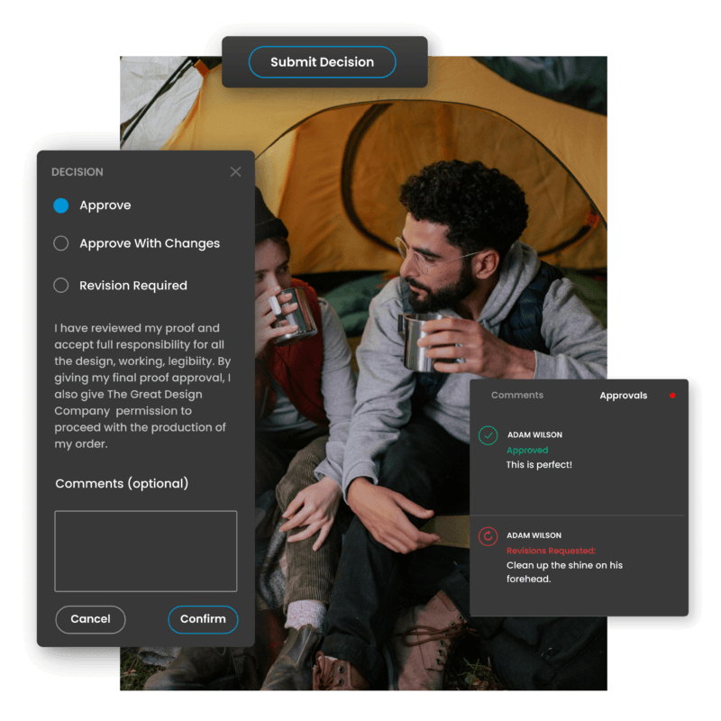 Photography proofing collaboration and approval by ReviewStudio